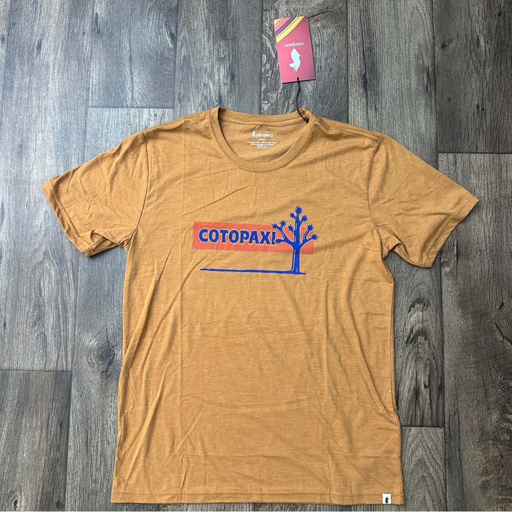 Cotopaxi Hello Desert Organic Cotton Blend T-shirt Men’s Sz M Light Saddle Brown